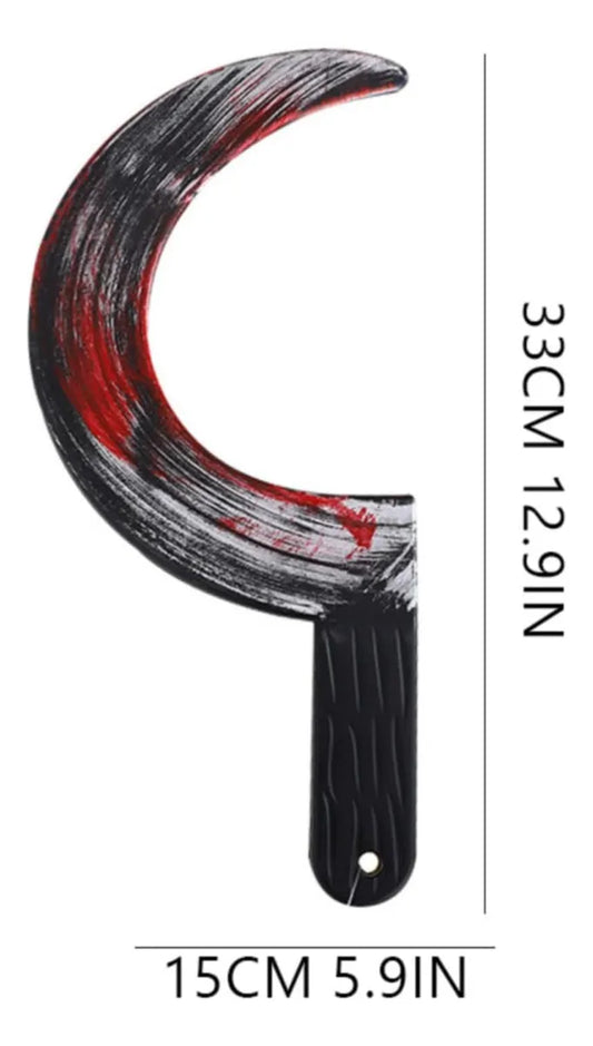 Cuchillo Hoz De Juguete 33x15 Cm Disfraz Cosplay