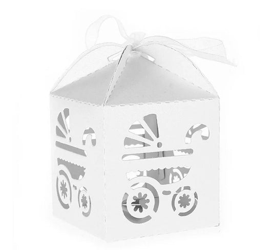 Souvenir Caja De Cartón Coche Packx12 Baby Shower