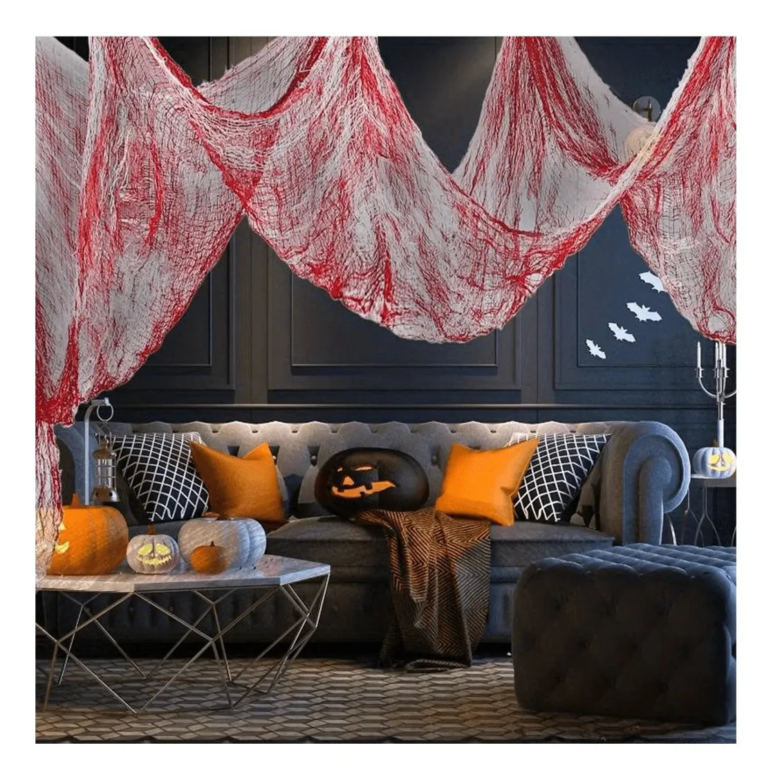 Decoracion Gasa Con Sangre Halloween 200x120 C