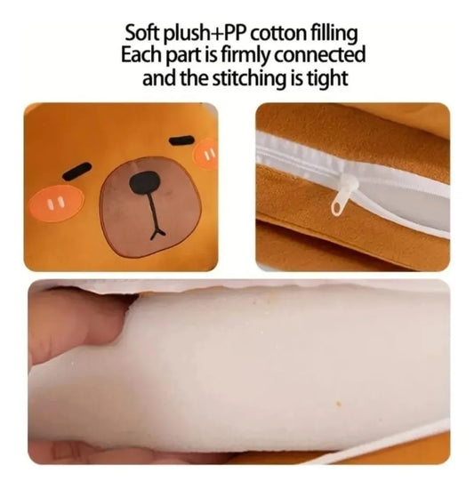 Sofa Cama Infantil Capibara 2 En 1 Felpa 50x50