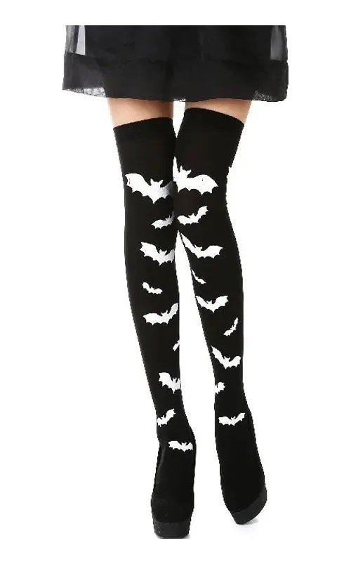 Medias Bucaneras Murciélago Halloween Disfraz