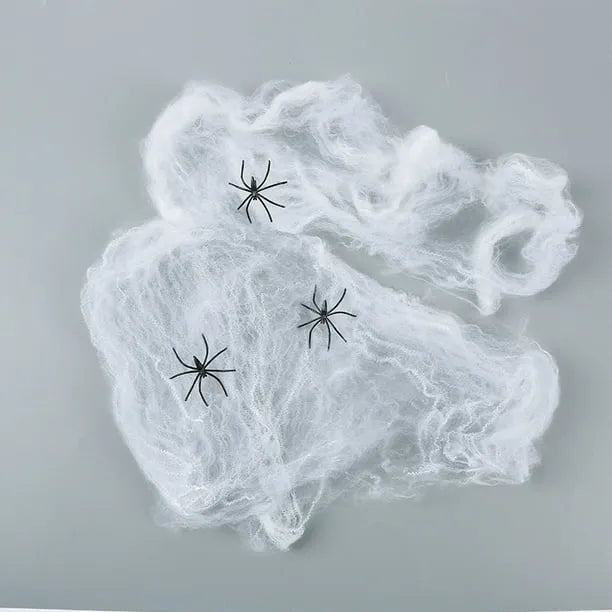 Tela De Araña Artificial 20gms Deco Halloween