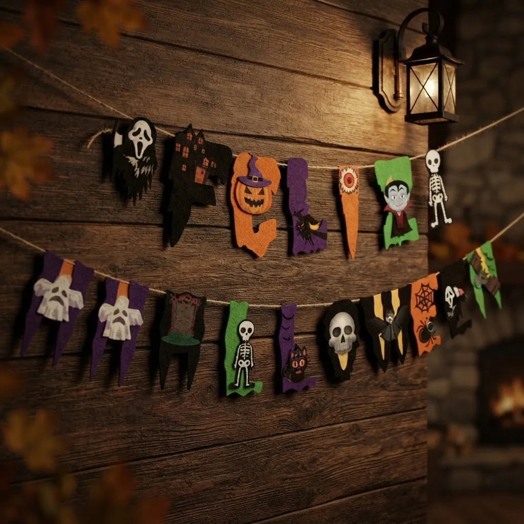 Guirnalda Feliz Halloween Decoración Fiesta