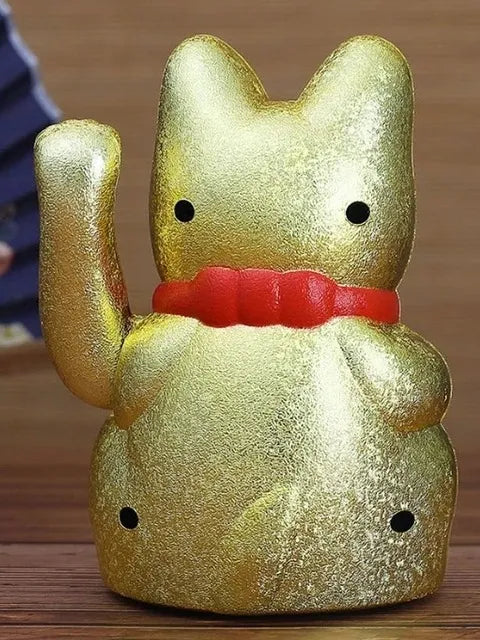 Gato Llama Dinero Grande 27 Cm Llama Fortuna Dorado