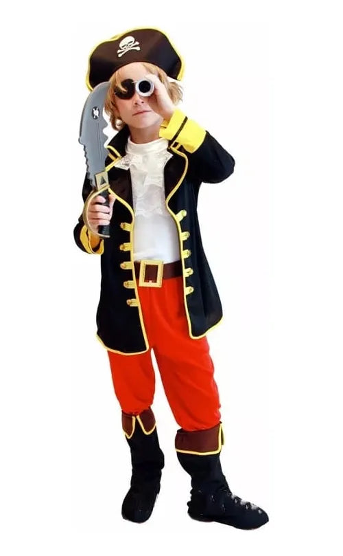 Disfraz Infantil Pirata Gorro Chaqueta Pantalón