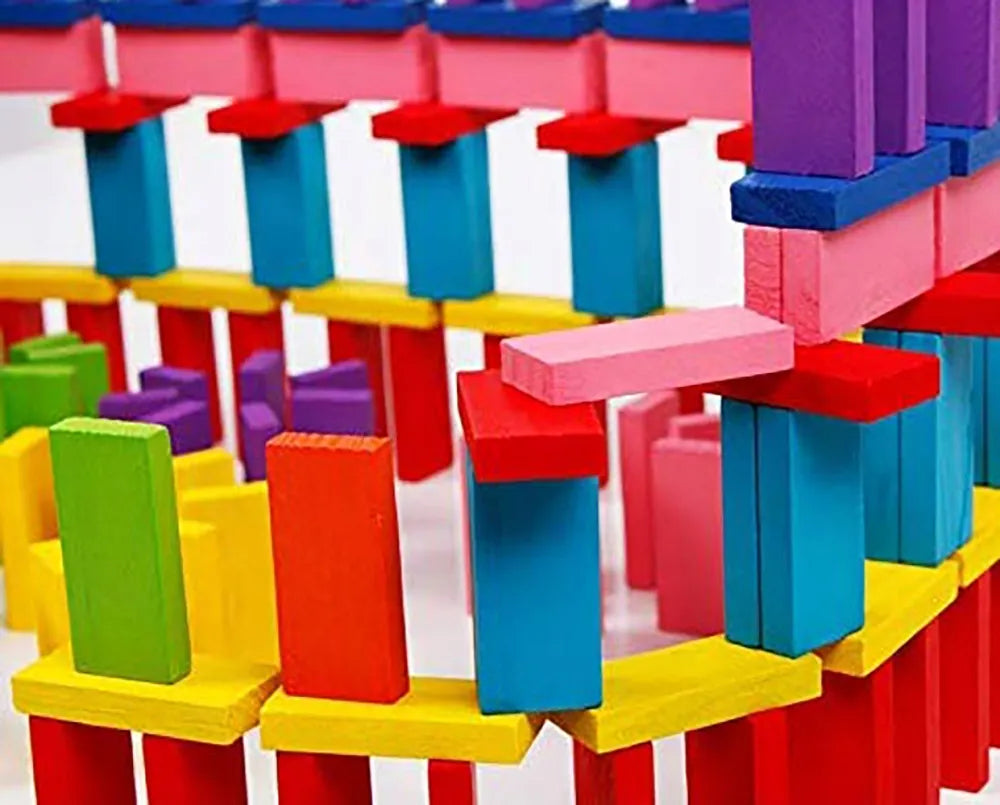 Domino En Madera De Colores 360pcs Montessori