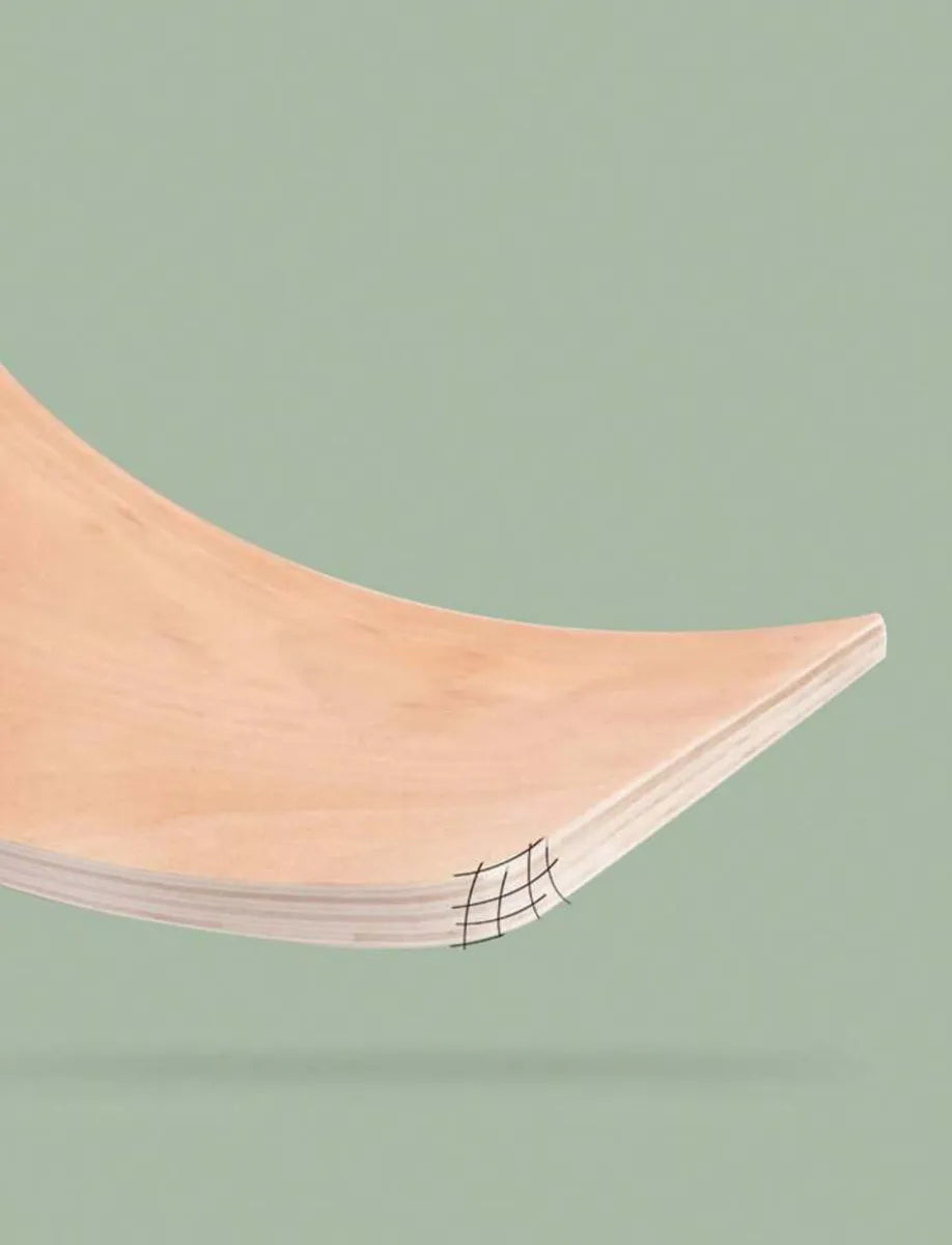 Tabla Curva De Madera Equilibrio Montessori 90x30