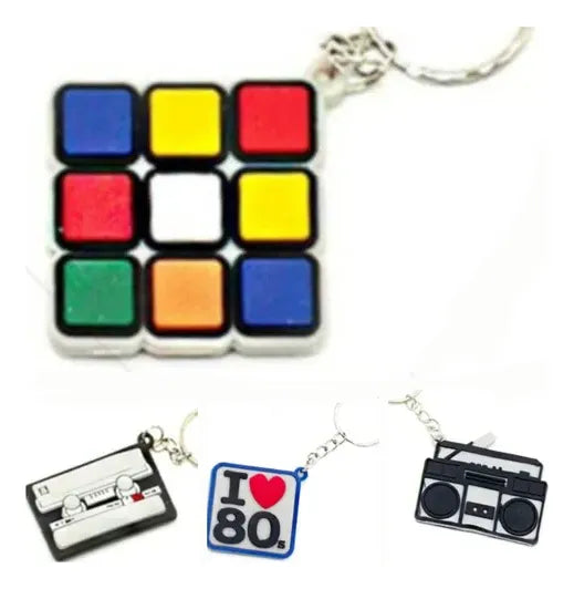 Llaveros Años 80 Nostalgia X12 Souvenir Sorpresita