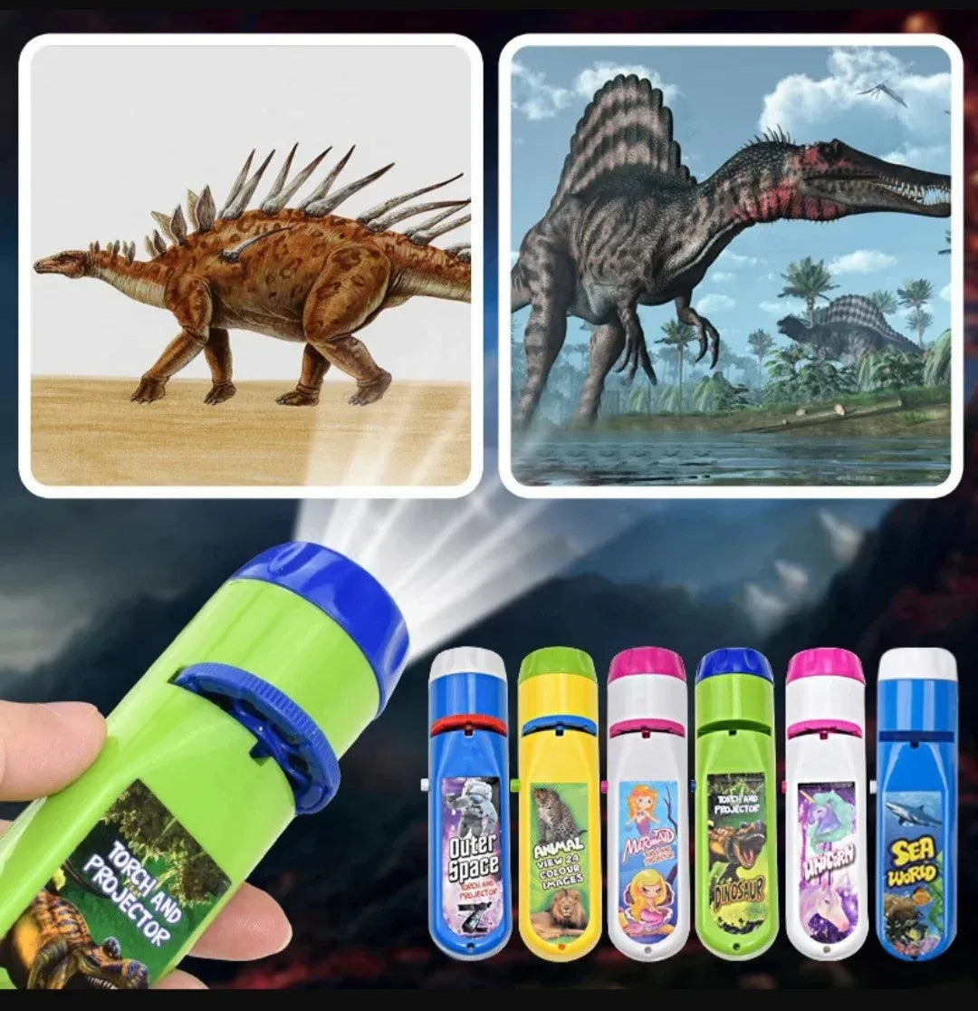 Linterna Proyector Infantil Dinosaurios 24 Imagenes