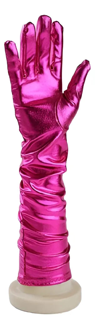 Guantes Estilo Charleston Largos 35 Cm Brillosos