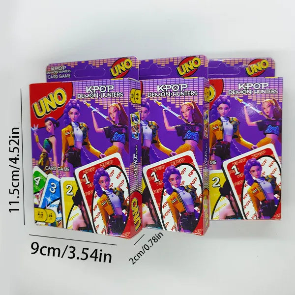 Juego Cartas Uno Guerras Kpop Demon Hunters