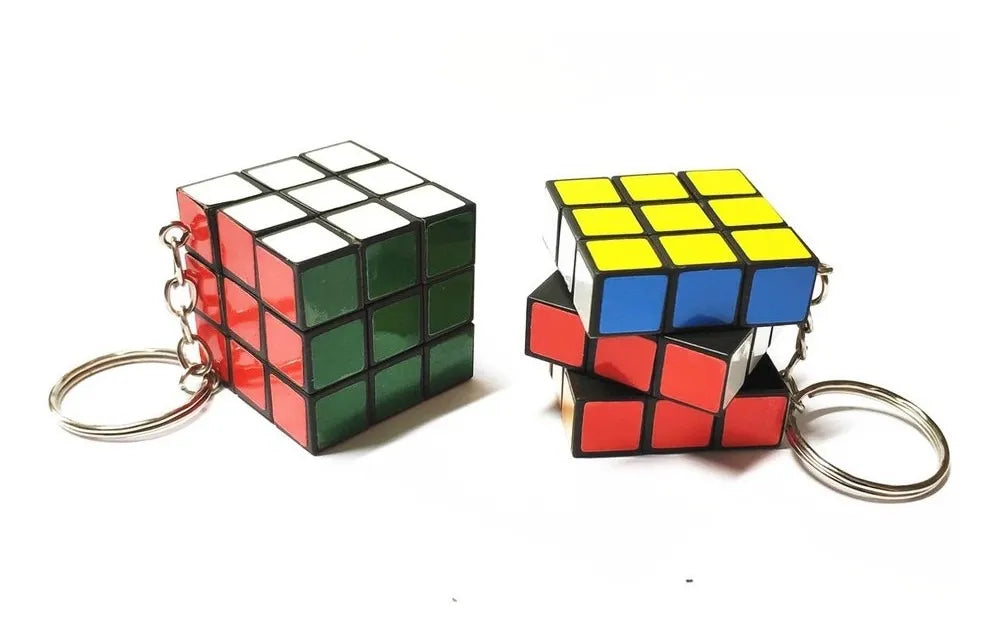 Set Llaveros Cubo Rubik X12 Unidades 3x3CM
