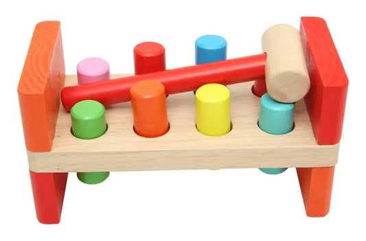 Juego De Descarga En Madera Montessori color rojo