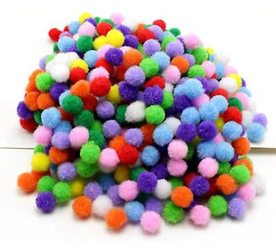 Pompones De Colores 20mm Pack X100 Colores Surtidos