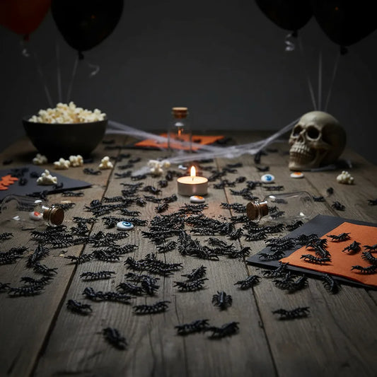 Pack De 6 Cienpiés De 6cm Decoracion Halloween