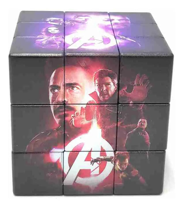Cubo Rubik 3x3 Super Héroes Vengadores Pack X6
