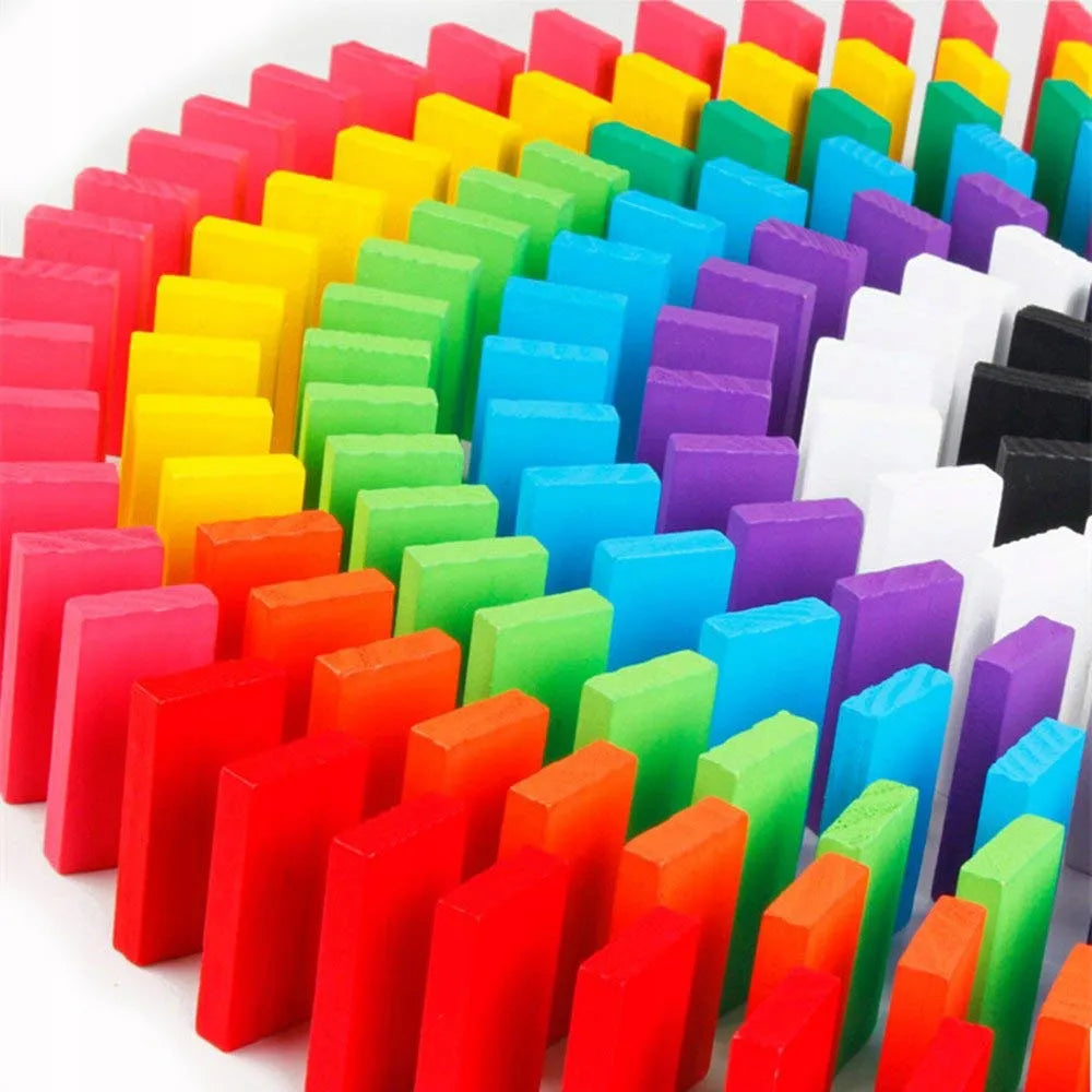 Domino En Madera De Colores 360pcs Montessori