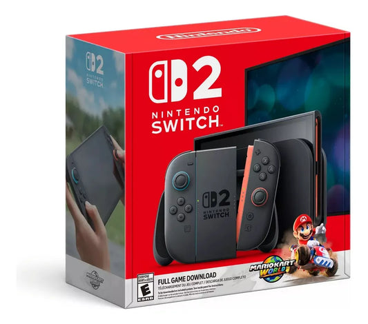 Nintendo Switch 2 Con Mario Kart World Descargable