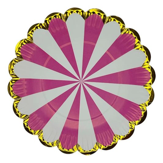 Plato Descartable Diseño Circo 23cm Páck X10