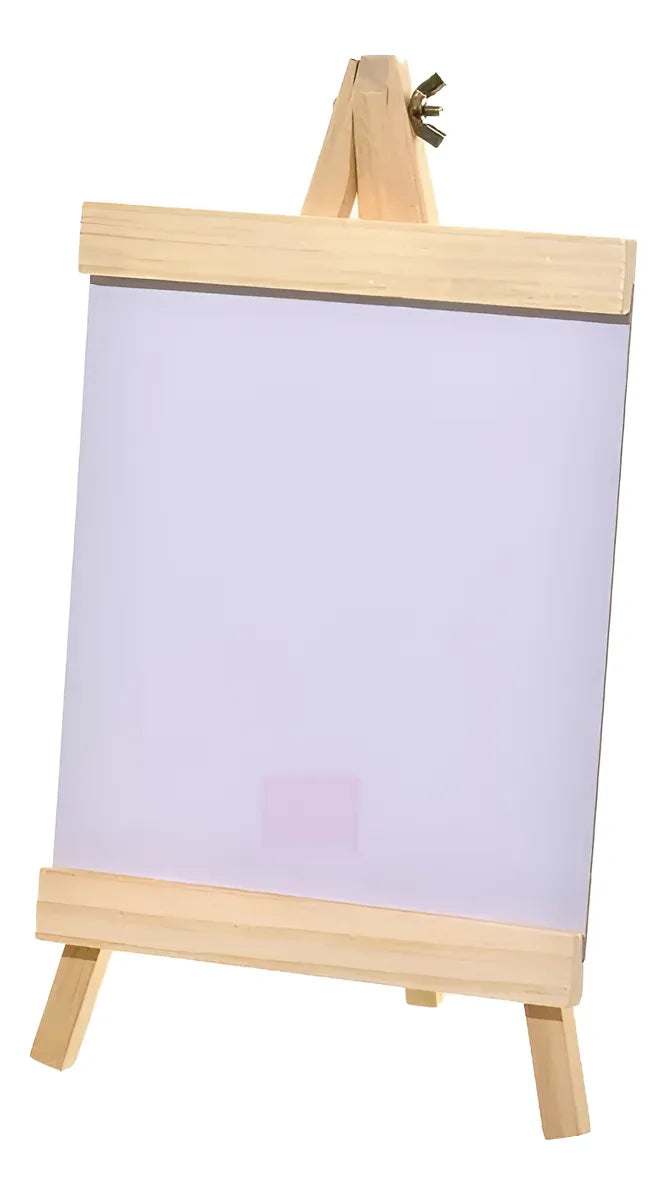Pizarra Blanca Con Atril En Madera 21x17 Cm