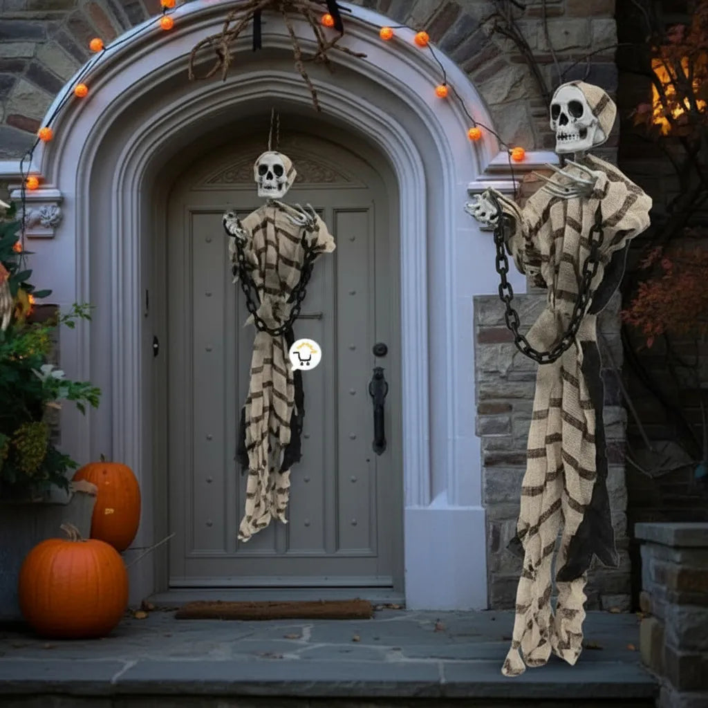 Esqueleto Decorativo Colgante Halloween 90x22 cm