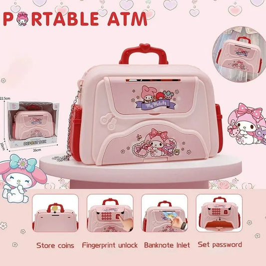 Alcancía Infantil Estilo Cartera Con Clave 20x17cm