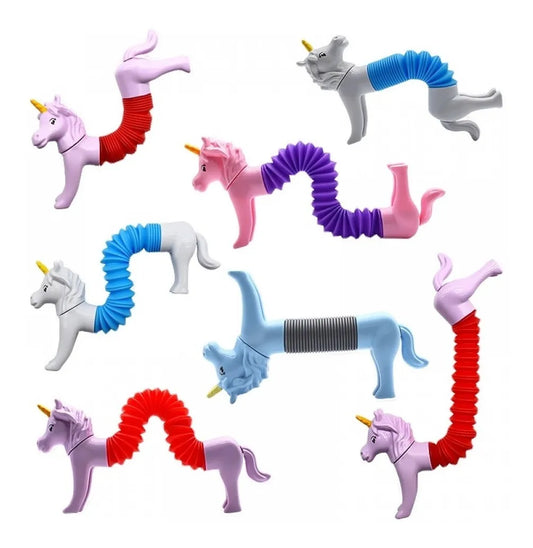 Pop Tubes Unicornio Pack X6 Unidades Intercambiable