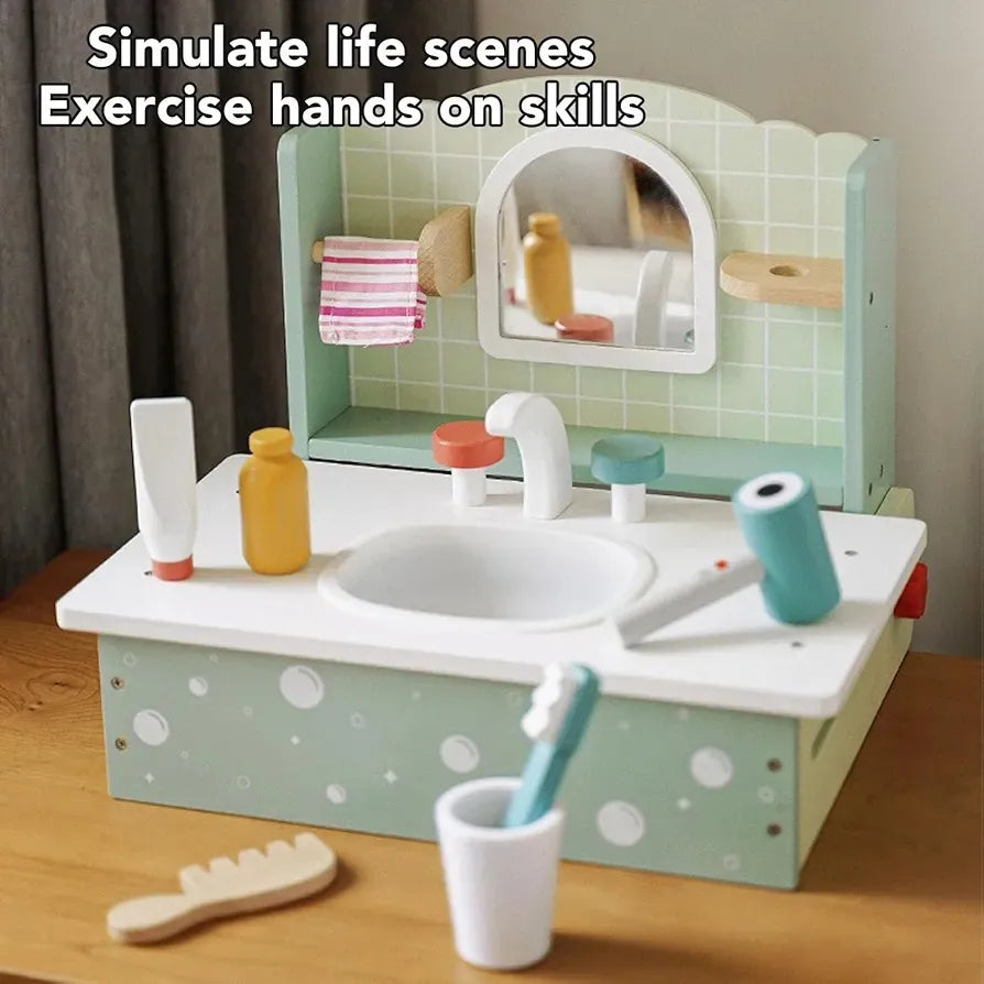 Juguete Pileta Infantil Madera Lavabo Montessori