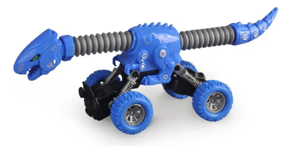 Auto De Dinosaurio Extensibles 17cm Varios Colores