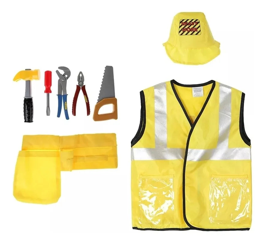 Disfraz De Constructor Talle Unico Infantil 3 A 6