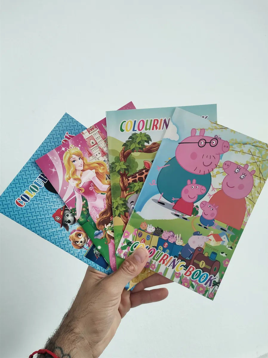 Libros Para Colorear Pack X12 Modelos + Stickers