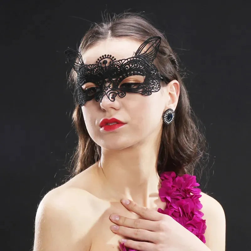 Antifaz calado Negro Varios Modelos