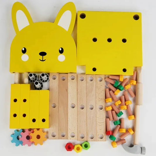 Mesa De Trabajo Carpintero Montessori Silla Conejo