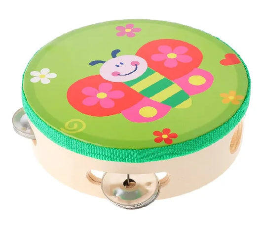 Tambor Pandereta Infantil Montessori Arco en Madera