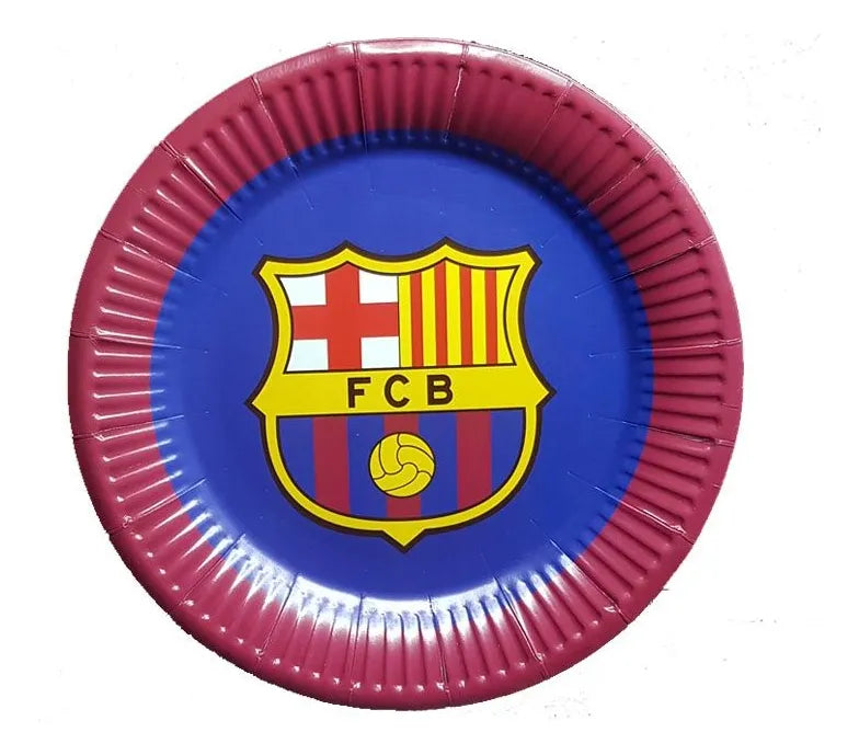 Set De Platos Descartabales X10 Barcelona 23cm