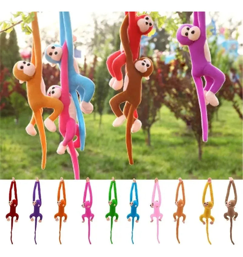 Peluche Mono Colgante Sonido 60cm Varios Colores