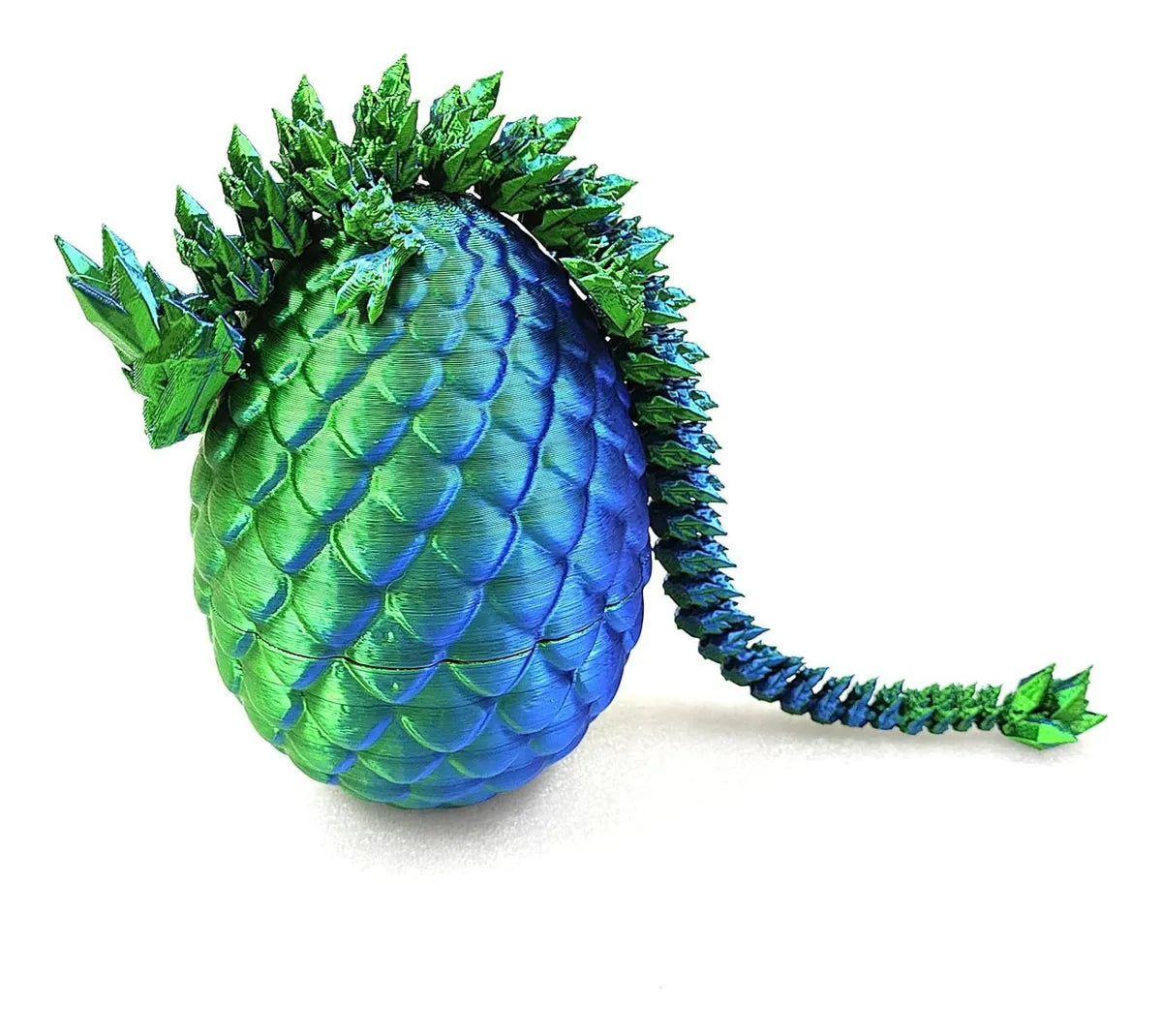 Huevo De Dragon Con Dragón Articulado Colores 22cm