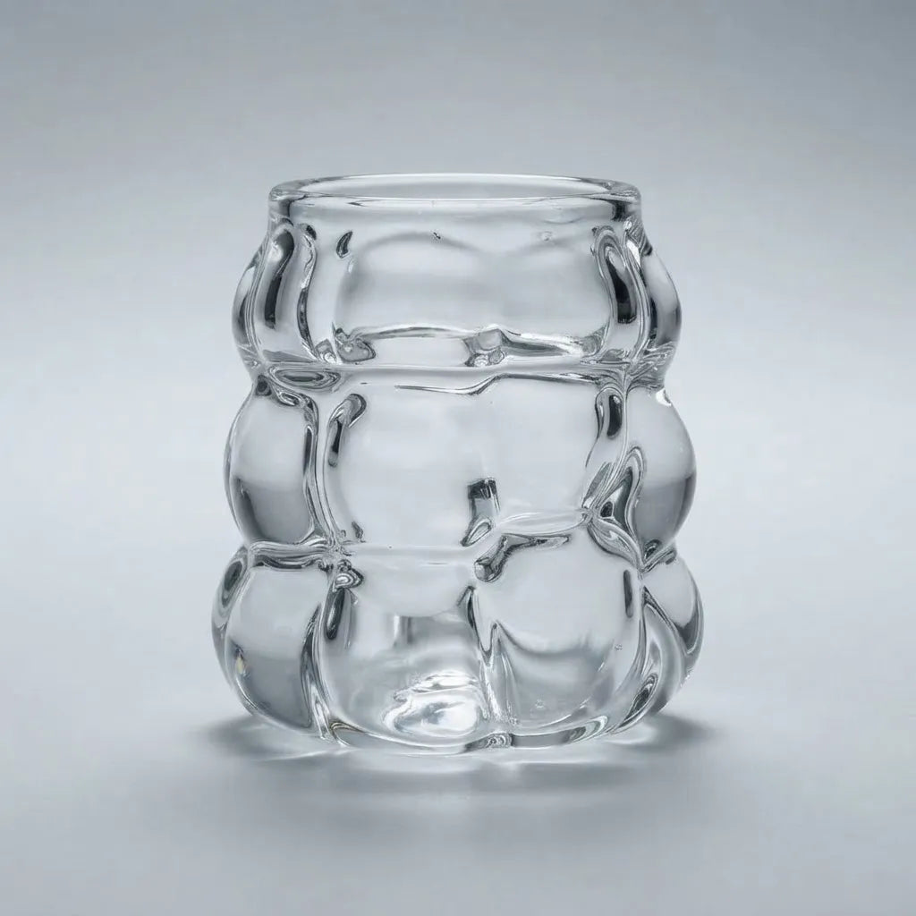 Vaso De Vidrio Moderno Diseño Burbuja Aesthetic