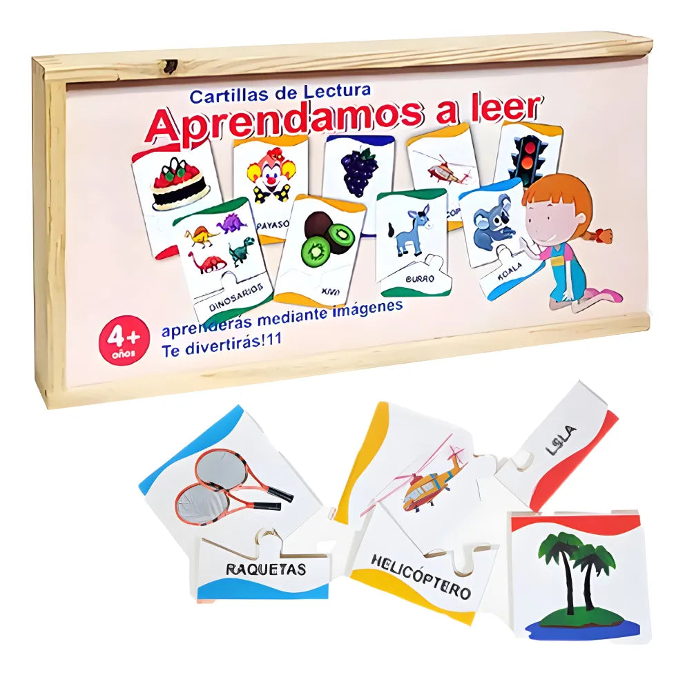 Juego De Cartillas De Madera Aprendamos A Leer