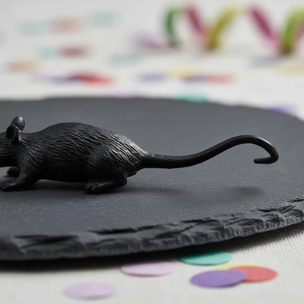 Mini Ratones De Plastico Pack X12 3cm