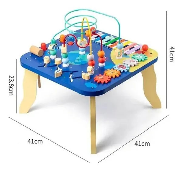 Mesa De Actividades Montessori 5 En 1 Madera 41 Cm