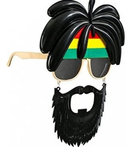 Lentes De Bob Marley Fiestas Cotillón Disfraz