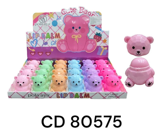 Bálsamo Labial Infantil Osito Pack X24 Sorpresita