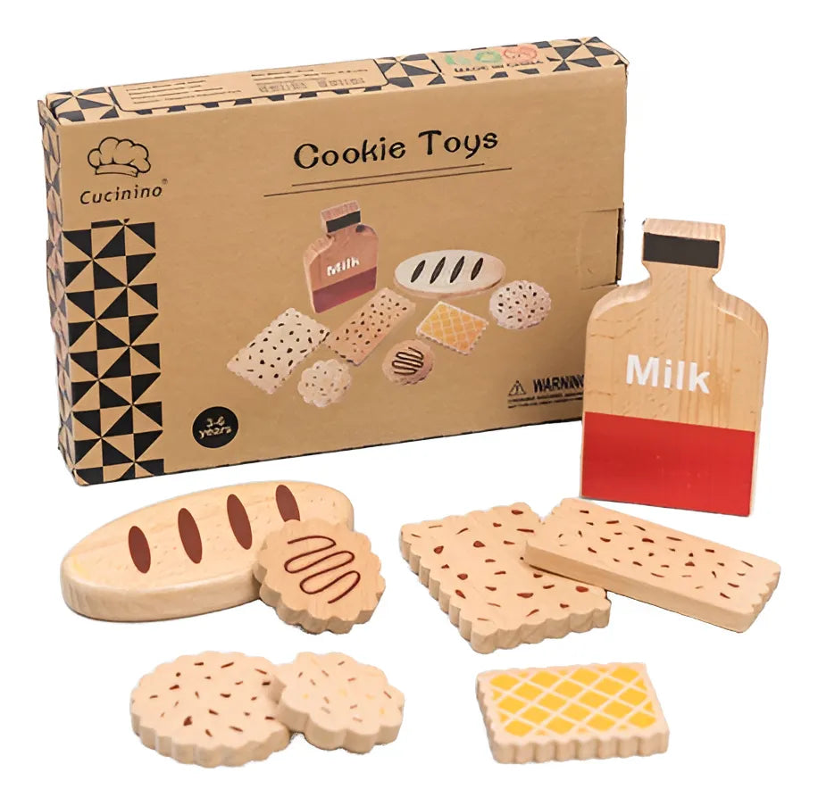Set Juego De Galletas Cookies En Madera Montessori