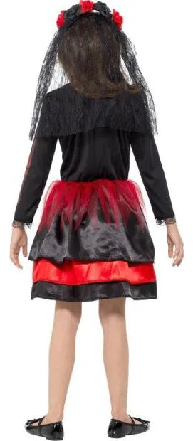 Disfraz De Catrina Vestido Completo Infantil