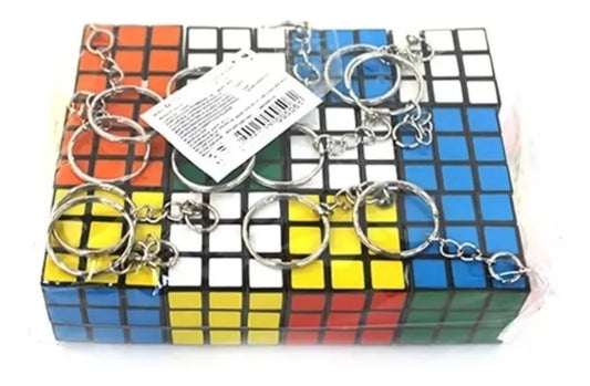 Set Llaveros Cubo Rubik X12 Unidades 3x3CM