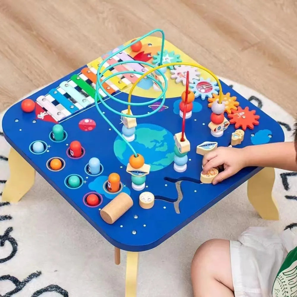 Mesa De Actividades Montessori 5 En 1 Madera 41 Cm