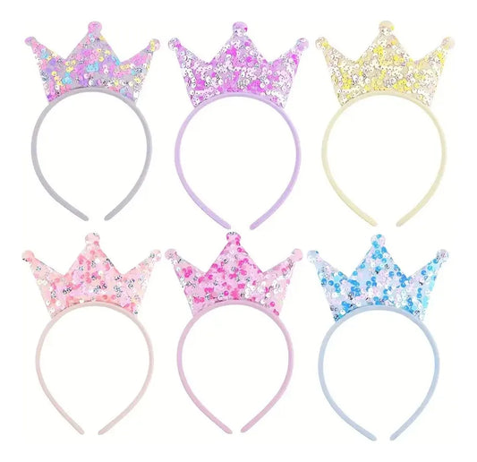 Vincha Diadema De Corona Pack X6 Multicolo