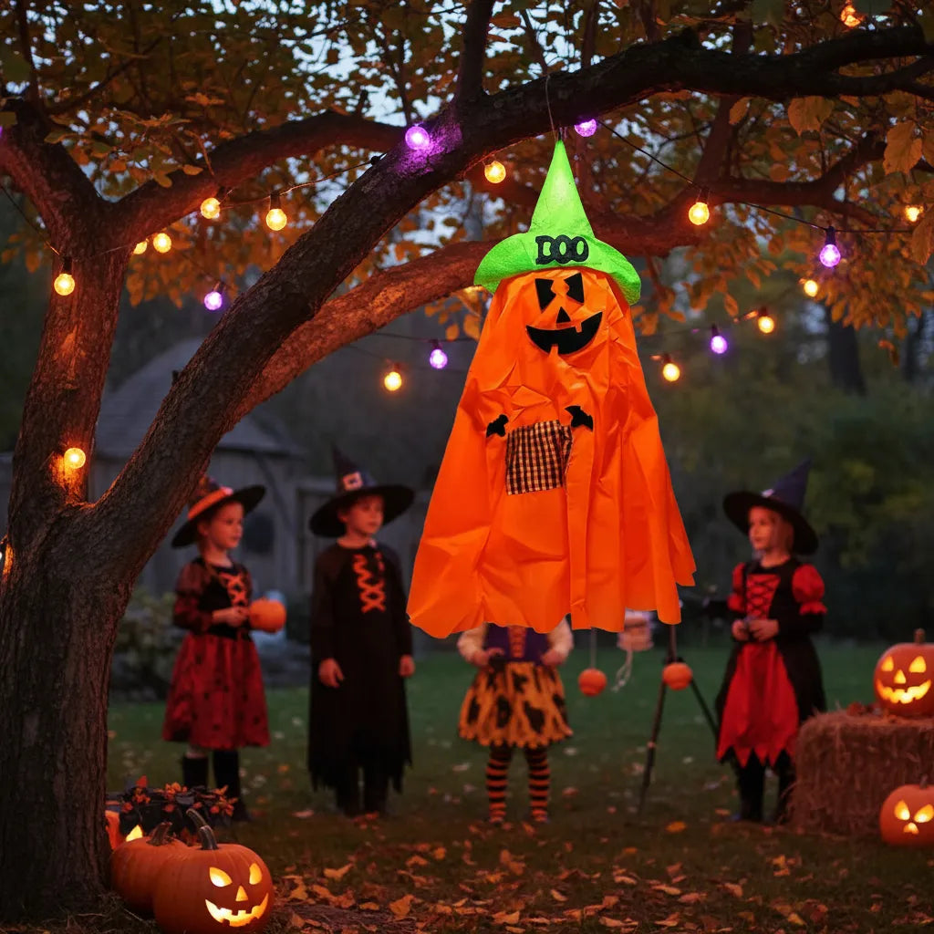 Decoracion Halloween Colgante Fantasma calabaza