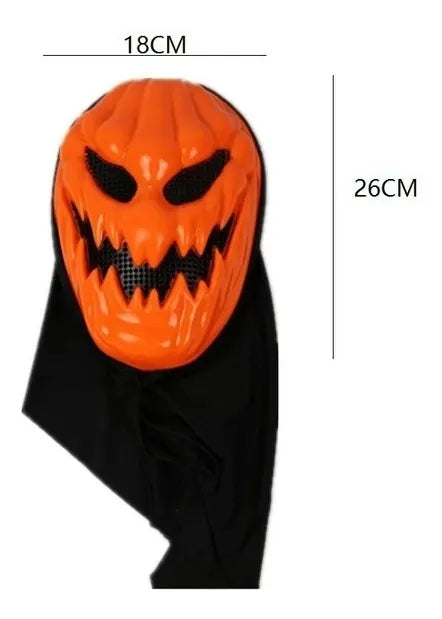 Mascara De Calabaza 18 Cm Naranja halloween